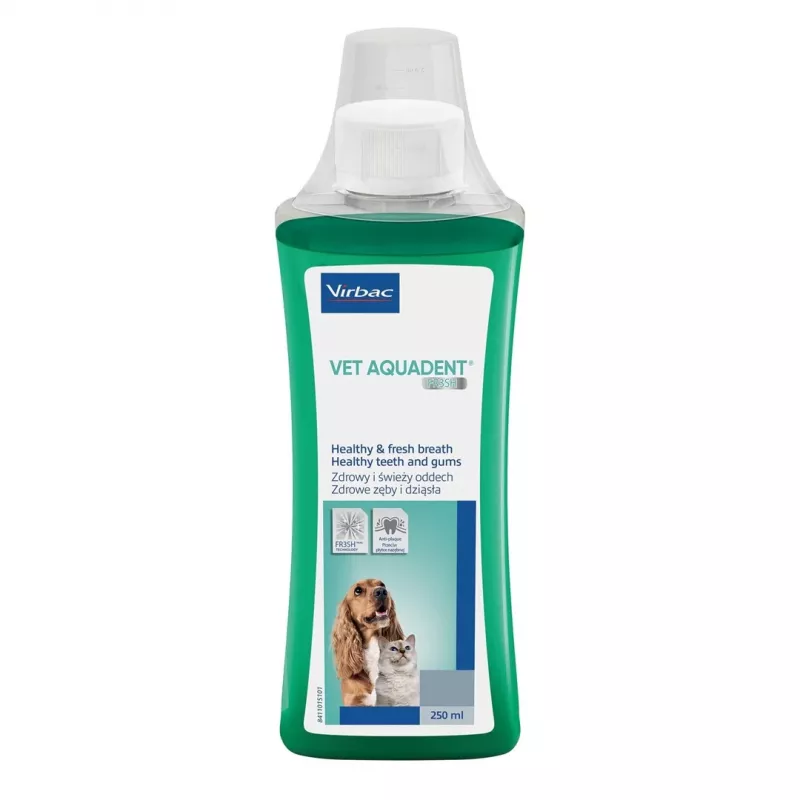 Burnos higienos tirpalas VIRBAC VET AQUADENT 250 ml naminiams gyvūnams