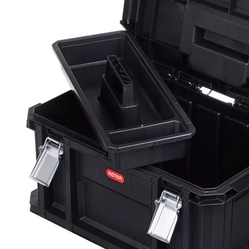 “Connect Rolling System” KETER įrankių dėžių komplektas