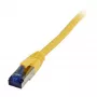 komutacinis kabelis RJ45 - CAT6A 500Mhz - 0,15m - geltonas - S-STP(S/FTP) - TPE/LSZH(Superflex) - AWG26 - Syne