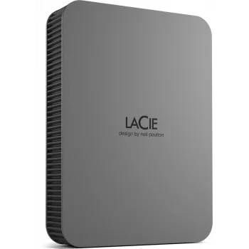 LaCie Mobile Drive Secure 5TB nešiojamasis išorinis kietasis diskas 2,5 col. Mac ir PC, pilkos spalvos, su duomenų atkūrimo paslauga (STLR5000400)