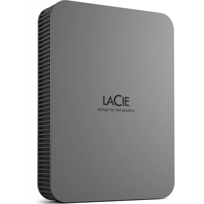 LaCie Mobile Drive Secure 5TB nešiojamas išorinis kietasis diskas 2,5 colio, Mac ir PC, kosminė pilka, duomenų atkūrimo paslauga (STLR5000400)