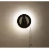 NeXtime klok 3094 Light It Up, Ø18.5 cm, apšvietimas, sieninis, juodas