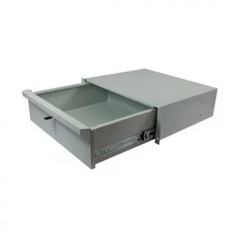 ALL-S0002060, stalčių blokas, pilkas, metalinis, 3U, 19 colių, 440 mm
