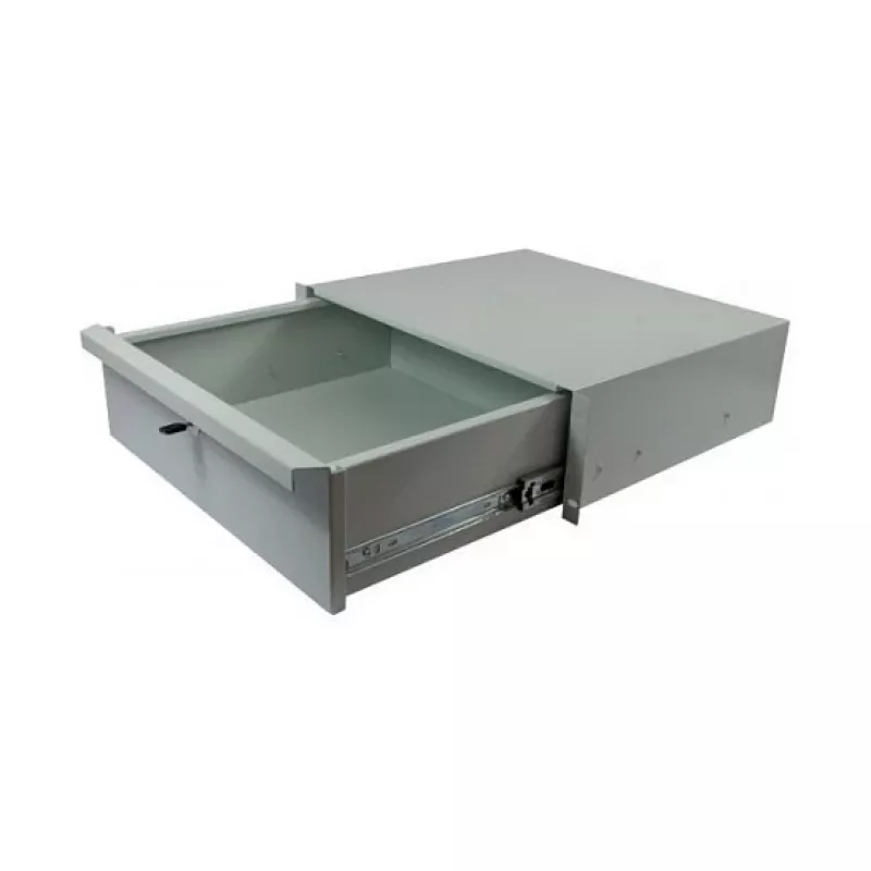 ALL-S0002060, stalčių blokas, pilkas, metalinis, 3U, 19 colių, 440 mm