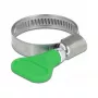 Drugelio tipo spaustukas DeLOCK 400 SS 20–35 mm, 5 vnt., žalias