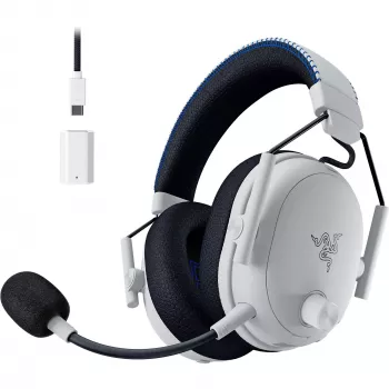 Ausinės Razer JuodaShark V3 Pro laidinės belaidės Bluetooth baltos