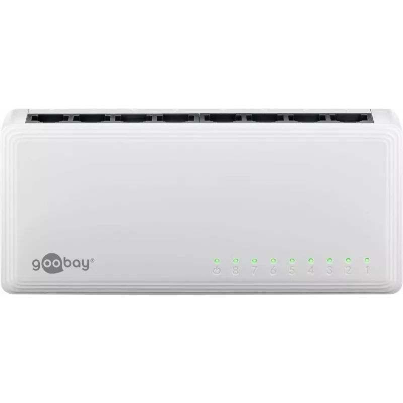 Goobay 8 prievadų Gigabit Ethernet tinklo komutatorius (64564)