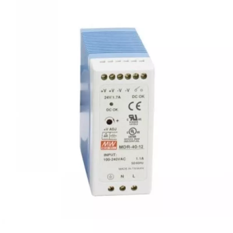 Juodabox DIN bėgelio maitinimo šaltiniai - 12VDC, 40W