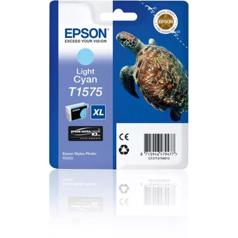 Kasetė Epson T1575 Šviesiai Žydra