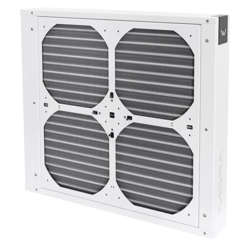 Radiatoriaus ventiliatoriaus rėmas Watercool MO-RA IV 400 — suderinamas su 200 mm ventiliatoriais, baltas