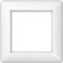 Sieninio lizdo rėmelio plokštė JUNG AS 581 BF WW White — termoplastikas, 80,5 × 80,5 mm