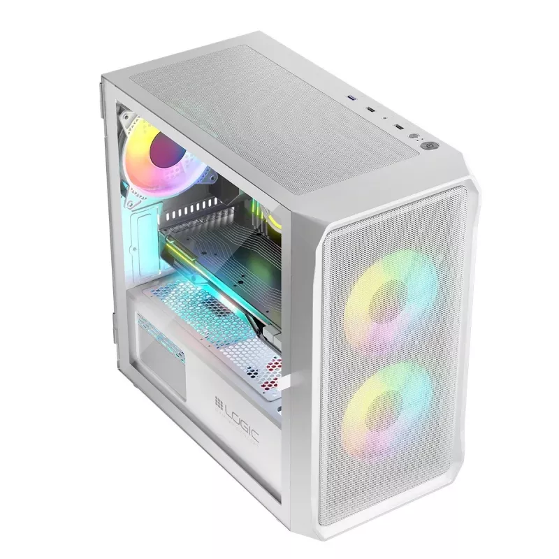 Logic PORTOS ARGB MINI USB 3.0 korpusas baltas