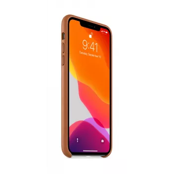 Apple - Dėklas mobiliajam telefonui - oda - Balno ruda - skirtas iPhone 11 Pro (MWYD2ZM/A)