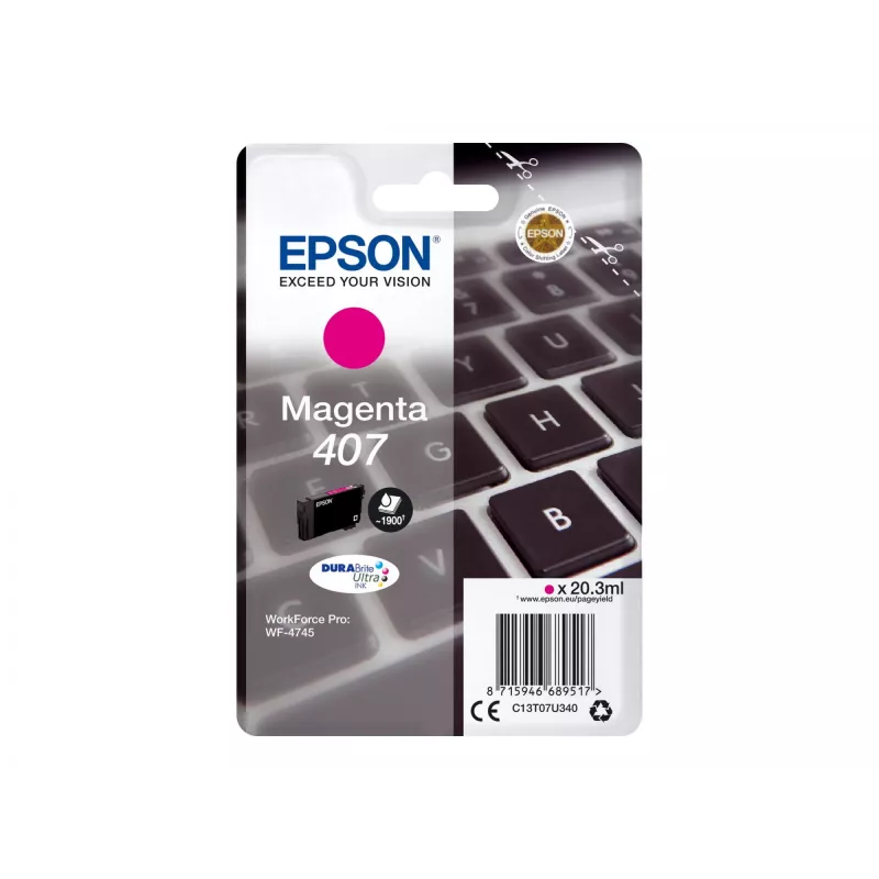 rašalo kasetė Epson C13T07U340 Magenta High (XL) Yield for WF-4745 Series