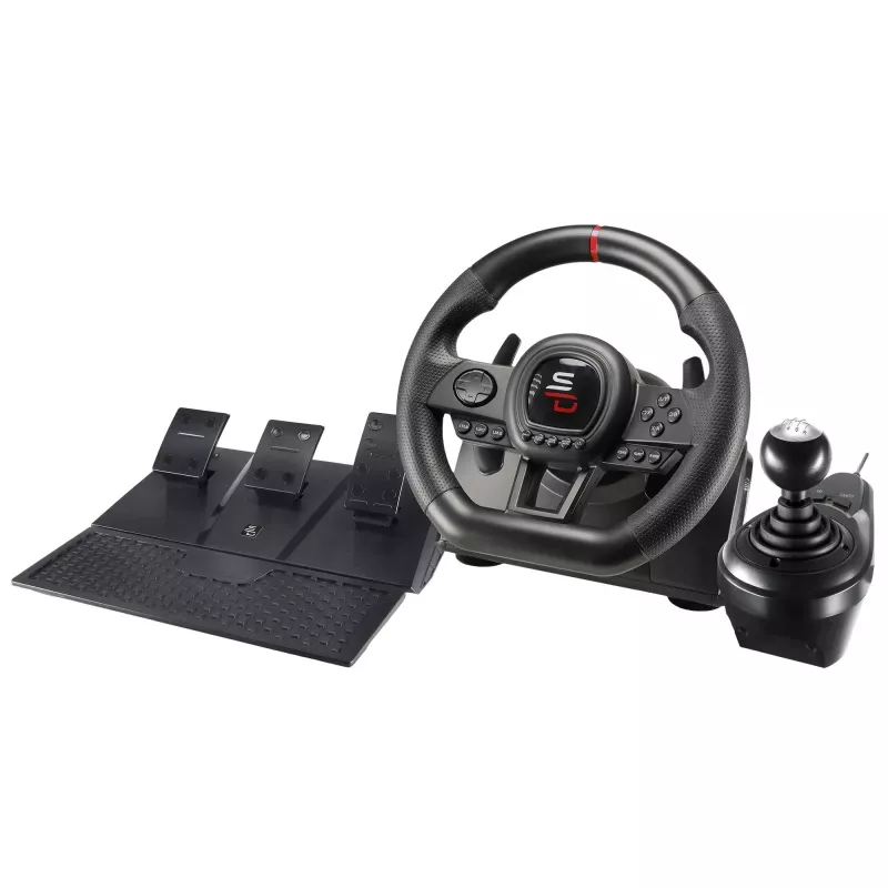 Vairas + pedalai + vairasvirtė Subsonic SA5658 juoda USB, skirta PlayStation 4, Xbox One