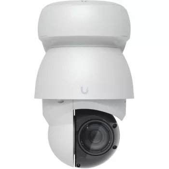 IP apsaugos kamera UBIQUITI UVC-AI-PTZ-W — AI PTZ pramoninė sferinė 3864×2160, 22× optinis priartinimas, 360° pasukimas, laidinė, tvirtinimas prie sienos/stulpo/stalo, balta