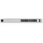 Ubiquiti UniFi 24 prievadų PoE valdomas L2/L3 gigabito eterneto (10/100/1000) maitinimo per eternetą (PoE) 1U sidabrinis