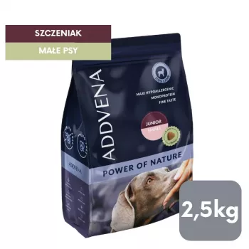 ADDVENA Power of Nature Junior Small Lamb - sausas šunų ėdalas - 2,5 kg