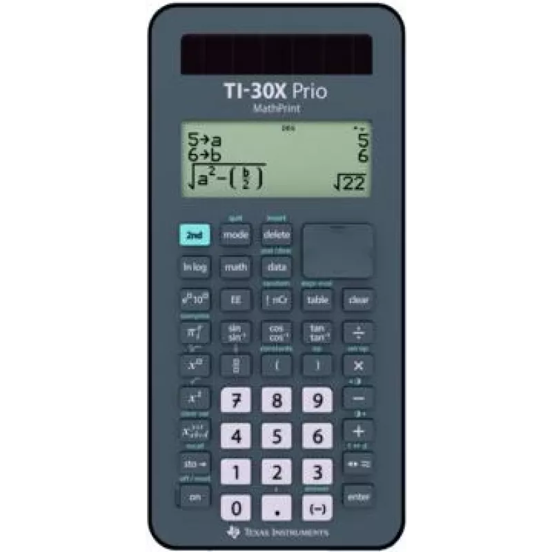 Mokslinis skaičiuotuvas Texas Instruments TI-30 X Prio MathPrint Solar/baterija