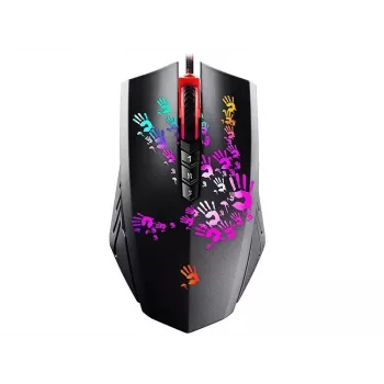 Žaidimų pelė A4Tech BLOODY A60 — optinė, abiem rankoms tinkama, 6200 DPI, USB Type-A, 8 mygtukai, juoda