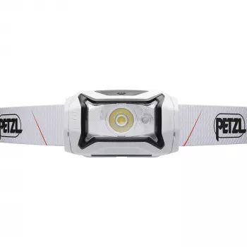 Petzl TIKKA CORE 450 lm balta priekinė lempa — Įkraunamas priekinis žibintuvėlis, kompaktiškas apšvietimas be rankų