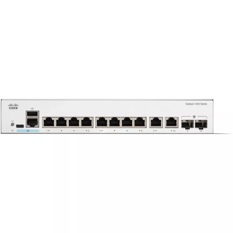 Valdomas komutatorius Cisco Catalyst 1200-8T-E-2G 8 prievadų GE 20 Gbit/s