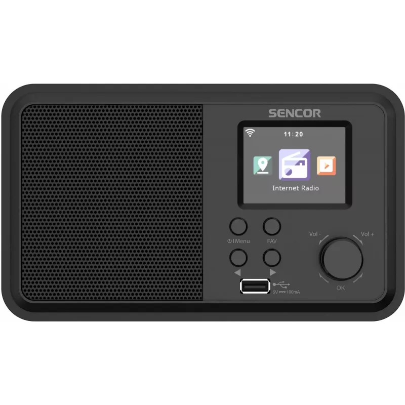 Stalinis radijas SENCOR SIR 5100WDB — 4 W, Wi‑Fi, FM