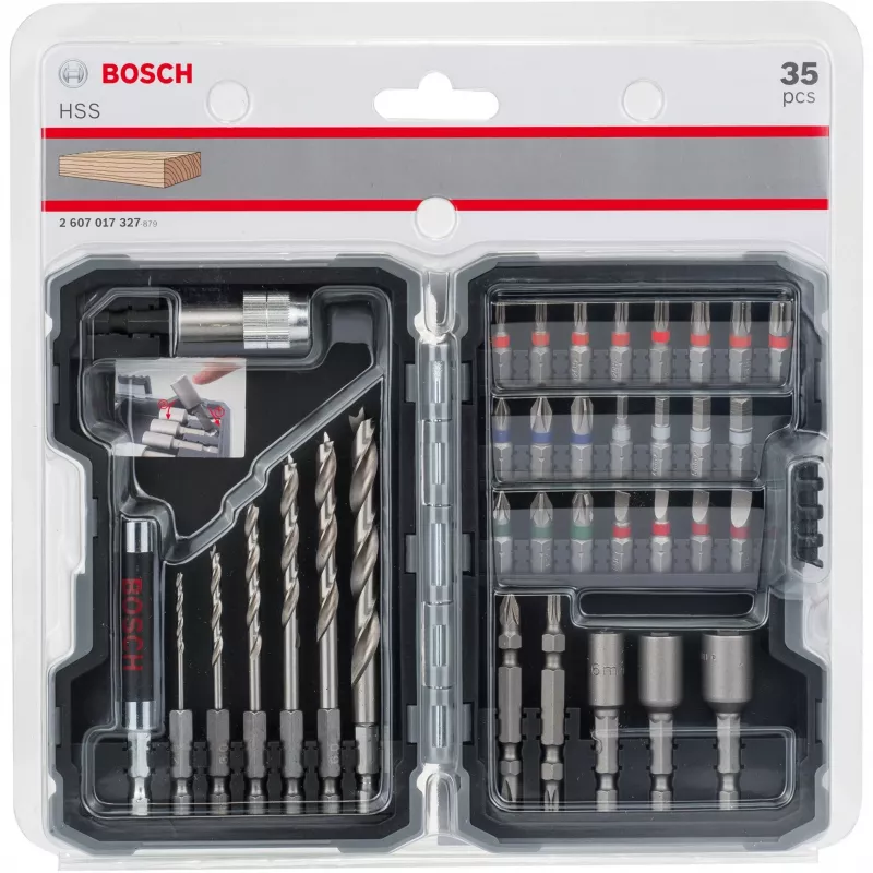 Atsuktuvų antgalių rinkinys Bosch 2 607 017 327 35 vnt.