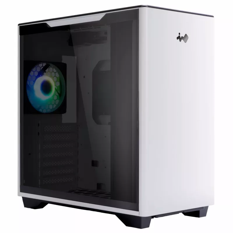 InWin A5 Midi-Tower Grūdintas Stiklas - balta