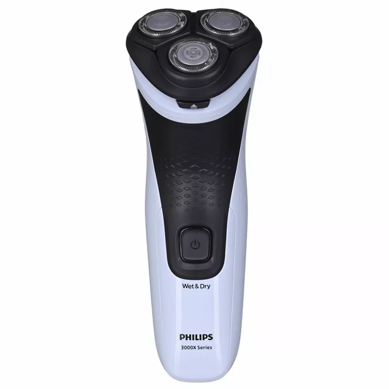 Elektrinis rotacinis skutimosi peilis Philips 3000X Series X3003/00 — 3 galvučių, šlapias ir sausas, NiMH baterija, 40 min. veikimo laikas
