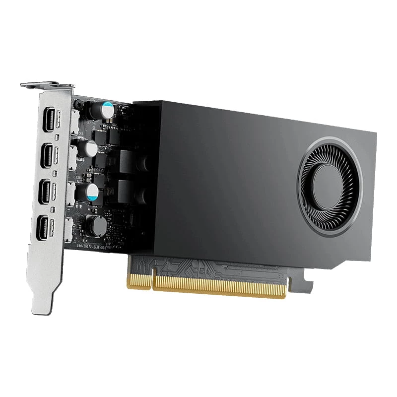 Grafikos plokštė PNY NVIDIA RTX A400, 4 GB GDDR6, 64 bitų, PCIe 4.0 x8, 4x DisplayPort 1.4a, aktyvus aušinimas