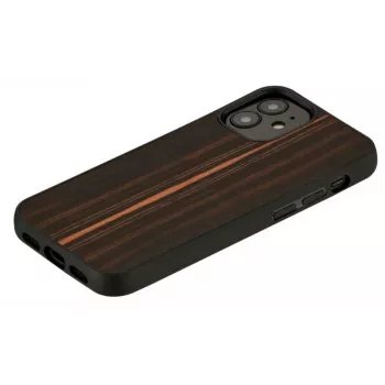 Apsauginis telefono dėklas Man and Wood, skirtas iPhone 12 mini — juodmedžio juodas