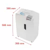 Dokumentų smulkintuvas HSM X15, dalelių pjovimas P-4, 23 cm darbinis plotis, 16 lapų talpa, 26 l dėžė, sidabrinis