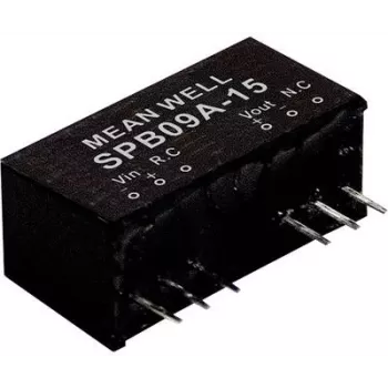 maitinimo adapteris Mean Well SPB09C-12, įėjimas 36–75 V, išėjimas 12 V, 9 W, RoHS, 24 mm gylis
