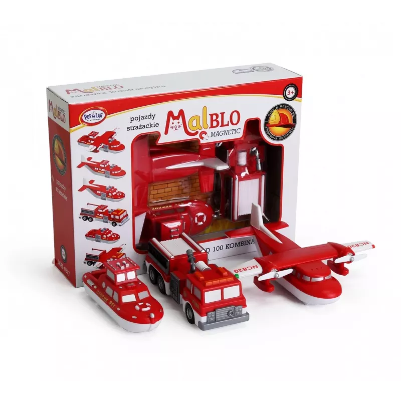 Transporto priemonių rinkinys Popular Playthings Mix or Match Vehicles Fire and Rescue