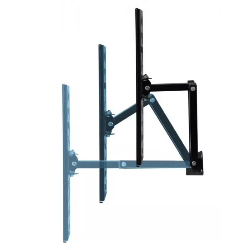 Sieninis televizoriaus laikiklis ESPERANZA ERW016 70 colių televizoriams, juodas, 45 kg talpa, VESA 75x75–400x400, pakreipimas 15°
