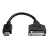 Eaton Tripp Lite P132-08N HDMI į DVI adapteris-vaizdo konverteris (HDMI-V-į-DVI-D M) - 20,32 cm - 0,2 m - DVI-D - HDMI - Kištukas - Lizdas - Auksinis
