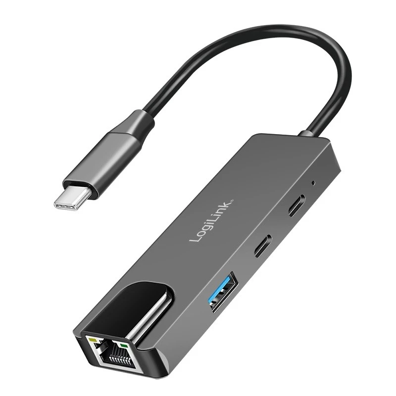USB3.2 Gen1 šakotuvas, 3 prievadų, su 2.5G eterneto prievadu