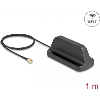 Antena DELOCK 81453 WiFi 7 RP-SMA jungtis daugiakryptė 2,5–3,6 dBi