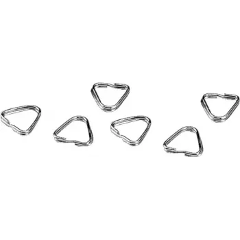 Fotoaparato dirželio skiriamieji žiedai Hama 00027902 — trikampiai 12 mm, 6 vnt. rinkinys