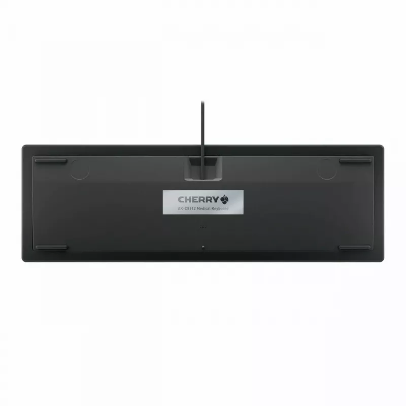 Klaviatūra CHERRY AK-C8112 Medical USB QWERTZ vokiška juoda balta pilno dydžio