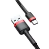 Mobiliojo telefono laidas Baseus 6953156278219 Raudonas 1m USB A USB C
