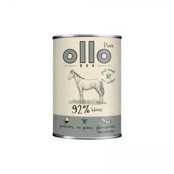 OLLO Pure Horse - šlapias šunų maistas - 400g