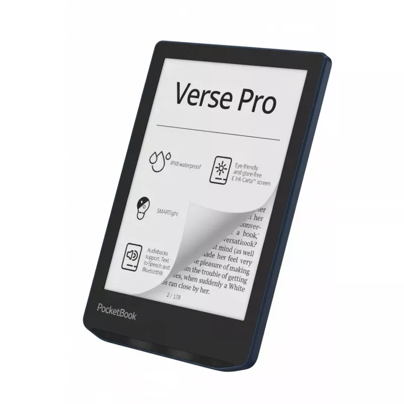 Pocketbook Verse Pro - Azure DACH versija - E-knygų skaitytuvas (PB634-A-WW-B)