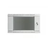 Lanberg sieninis montavimo stovo korpusas 19'' 6U 600x600mm pilkas (stiklinės durys)