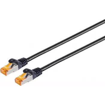 Tinklo kabelis S/CONN 08-26075 Juodas 10 m Cat6a S/FTP
