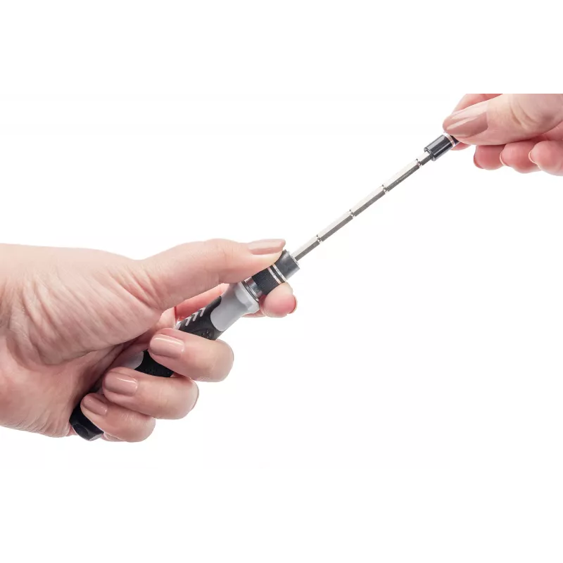 Digitus precizinio mechaniko atsuktuvų rinkinys, 115 dalių, 98 antgaliai, saugos Torx, šešiabriauniai, Phillips