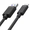 USB-C į USB-A duomenų ir įkrovimo laidas Unitek C14067BK 1,5 m, juodas, USB-C kištukas į USB-A kištuką