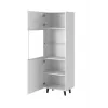 Spintelė cama meble PAFOS 60×40×182 cm balta matinė ant grindų statoma