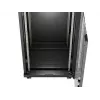 Laisvai stovinti stelažinė spinta LANBERG FF01-6624-12BL 24U 19 colių 600×600 mm, IP20, 1200 kg, juoda